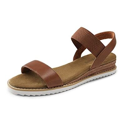 DREAM PAIRS Sandales Plates Femme avec Brides Élastiques, Sandales d'Été Confortables à Petit Talon Compensé, Chaussures Légères Antidérapantes pour Marche,Size 39,Brun,SDPW2310W-E - Publicité DREAM PAIRS Sandales Plates Femme avec Brides Élastiques, Sandales d'Été Confortables à Petit Talon Compensé, Chaussures Légères Antidérapantes pour Marche,Size 39,Brun,SDPW2310W-E - Publicité