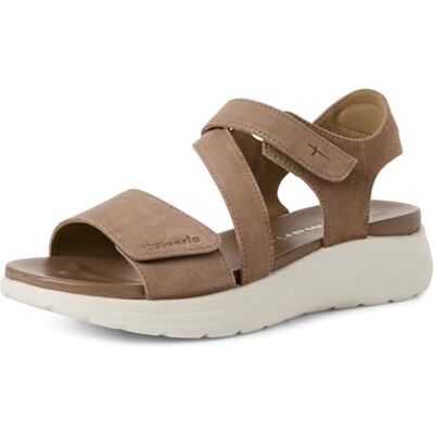 Tamaris Femme Damen Sandale cale, Marron Taupe, 39 EU - Publicité Tamaris Femme Damen Sandale cale, Marron Taupe, 39 EU - Publicité