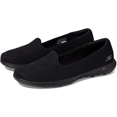 Skechers Women's GO Walk Lite-Sweet Gal Ballet Flat, Black/Black, 11 Wide - Publicité Skechers Women's GO Walk Lite-Sweet Gal Ballet Flat, Black/Black, 11 Wide - Publicité
