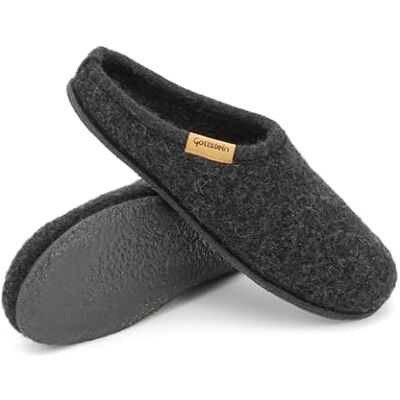Gottstein Chaussons en feutre Alpine Light Pour homme et femme En pure laine vierge Avec semelle en latex antidérapante, Charbon, 38 EU - Publicité Gottstein Chaussons en feutre Alpine Light Pour homme et femme En pure laine vierge Avec semelle en latex antidérapante, Charbon, 38 EU - Publicité