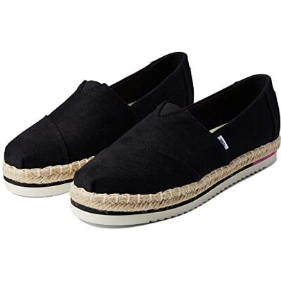 TOMS Alpargata Platform Rope Femme Plate-forme, Sergé Lourd Noir, 36 EU - Publicité TOMS Alpargata Platform Rope Femme Plate-forme, Sergé Lourd Noir, 36 EU - Publicité