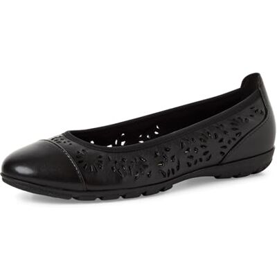 MARCO TOZZI Femme Ballerines Semelle intérieure Feel Me Souple Cuir Doublure Souple Élégant, Noir (Black), 38 EU - Publicité MARCO TOZZI Femme Ballerines Semelle intérieure Feel Me Souple Cuir Doublure Souple Élégant, Noir (Black), 38 EU - Publicité