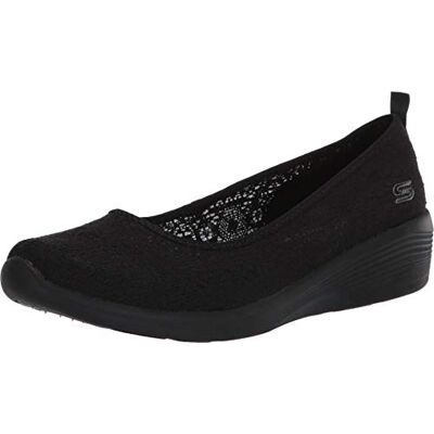 Skechers Arya Airy Days Ballerines Bout Fermé Femme Noir (Black Crochet/trim Bbk) 37 EU - Publicité Skechers Arya Airy Days Ballerines Bout Fermé Femme Noir (Black Crochet/trim Bbk) 37 EU - Publicité