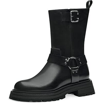 Tamaris Femme Bottines, Dame Bottes de Motard,Bottes,Demi-Bottes,Botte de Motard,Plat,Black,40 EU - Publicité Tamaris Femme Bottines, Dame Bottes de Motard,Bottes,Demi-Bottes,Botte de Motard,Plat,Black,40 EU - Publicité