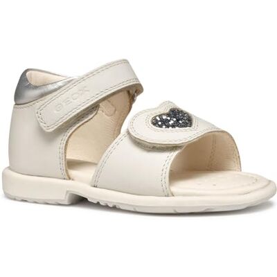 Geox Garçon Fille B VERRED B Sandale, White/Lt Silver, 26 EU - Publicité Geox Garçon Fille B VERRED B Sandale, White/Lt Silver, 26 EU - Publicité