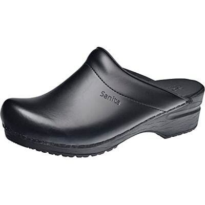 Sanita Sonja PU Sabots Ouvert Produit Original Fabriqué à la Main pour Femme Assise Plantaire de Forme Anatomique avec Mousse Souple Noir 41 EU - Publicité Sanita Sonja PU Sabots Ouvert Produit Original Fabriqué à la Main pour Femme Assise Plantaire de Forme Anatomique avec Mousse Souple Noir 41 EU - Publicité