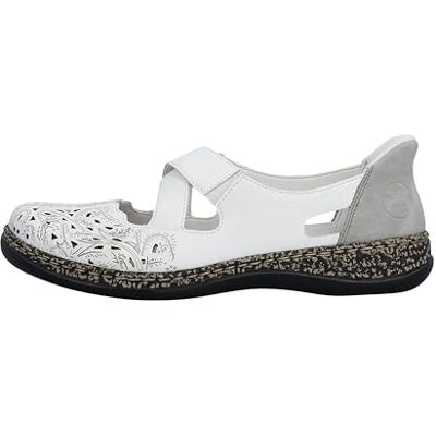 Rieker® Ballerines Femme en Cuir Blanches et à Slip-on Taille Numeric_40 - Publicité Rieker® Ballerines Femme en Cuir Blanches et à Slip-on Taille Numeric_40 - Publicité