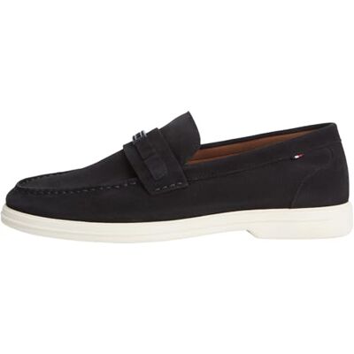 Tommy Hilfiger Mocassins en Daim léger pour Homme, Bleu, 6,5 - Publicité Tommy Hilfiger Mocassins en Daim léger pour Homme, Bleu, 6,5 - Publicité