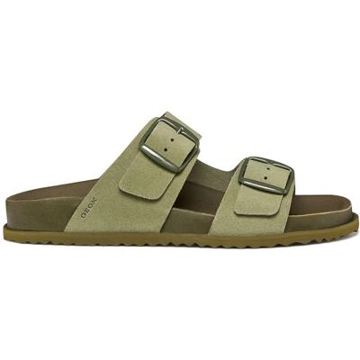 Geox Sandales plates pour femme D Sandybett A Olive 40 EU - Publicité Geox Sandales plates pour femme D Sandybett A Olive 40 EU - Publicité