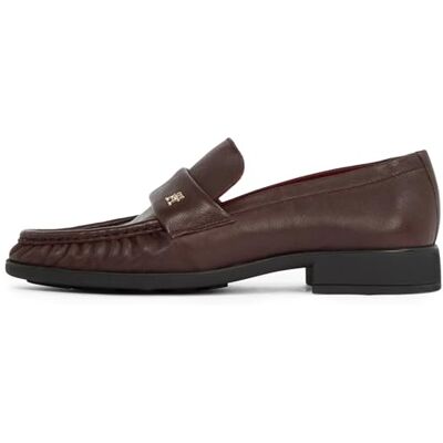 Tommy Hilfiger Mocassins Femme Soft Nappa Pleated Toe Petit Talon, Rouge (Burgundy Velvet), 39 - Publicité Tommy Hilfiger Mocassins Femme Soft Nappa Pleated Toe Petit Talon, Rouge (Burgundy Velvet), 39 - Publicité