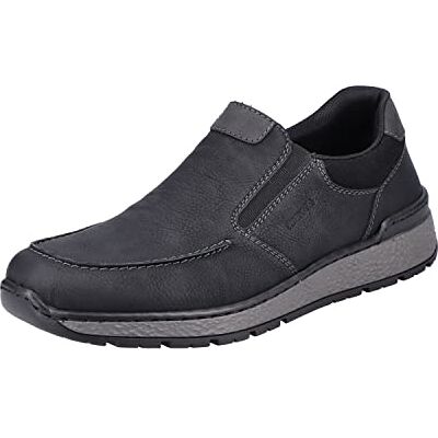 Rieker Herbst/Winter, Mocassins Homme, Noir (Schwarz/Schwarz/Schwarz 00), 44 EU - Publicité Rieker Herbst/Winter, Mocassins Homme, Noir (Schwarz/Schwarz/Schwarz 00), 44 EU - Publicité