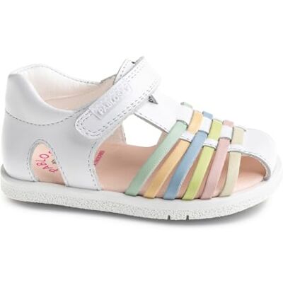 Pablosky Quizz Sandales, Blanc, 27 EU Large - Publicité Pablosky Quizz Sandales, Blanc, 27 EU Large - Publicité