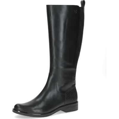 CAPRICE Bottes femme en cuir à fermeture éclair, Noir (Black Comb), 38 EU - Publicité CAPRICE Bottes femme en cuir à fermeture éclair, Noir (Black Comb), 38 EU - Publicité