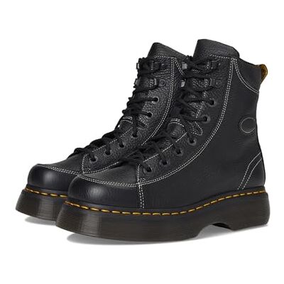 Dr. Martens Buzz 8 œillets pour femme, Nappa noir fraisé, 6 - Publicité Dr. Martens Buzz 8 œillets pour femme, Nappa noir fraisé, 6 - Publicité