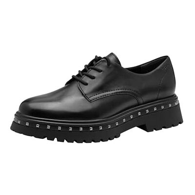Tamaris Lace-Up Chaussures Oxford pour Femme Noir Taille 42 EU, Noir, 42 EU - Publicité Tamaris Lace-Up Chaussures Oxford pour Femme Noir Taille 42 EU, Noir, 42 EU - Publicité