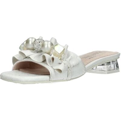 LAURA VITA Misstyl by Mules en Cuir pour Femmes Melina 02, Pointure:40 EU, La Couleur:Blanc - Publicité LAURA VITA Misstyl by Mules en Cuir pour Femmes Melina 02, Pointure:40 EU, La Couleur:Blanc - Publicité
