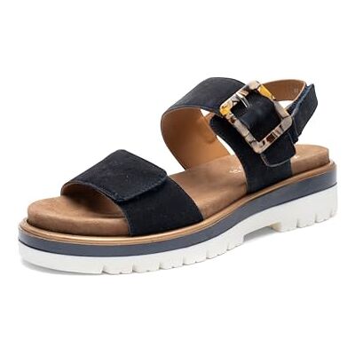 ARA Sandales Malaga pour femme, bleu, 42 EU - Publicité ARA Sandales Malaga pour femme, bleu, 42 EU - Publicité