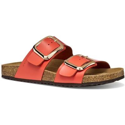 Geox D BRIONIA R B Sandales plates pour femme Corail 36 EU - Publicité Geox D BRIONIA R B Sandales plates pour femme Corail 36 EU - Publicité