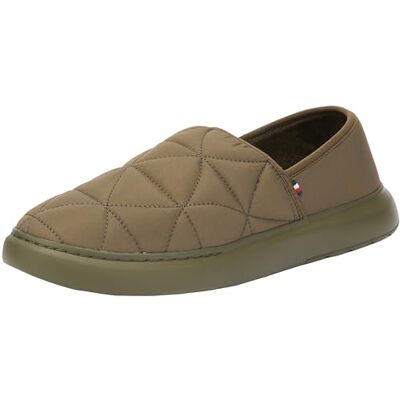 Tommy Hilfiger Pantoufles Hilfiger Warm Hybrid Homeslipper pour homme, Vert kaki, 42 EU - Publicité Tommy Hilfiger Pantoufles Hilfiger Warm Hybrid Homeslipper pour homme, Vert kaki, 42 EU - Publicité