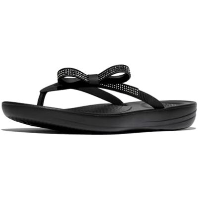 Fitflop Femme Iqushion Glitz-Bow Flip-Flops Tongues, Noir, 40 EU - Publicité Fitflop Femme Iqushion Glitz-Bow Flip-Flops Tongues, Noir, 40 EU - Publicité