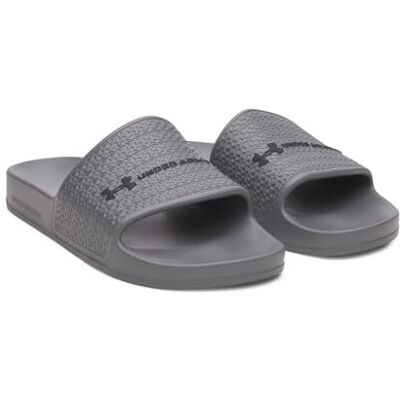 Under Armour Sandales coulissantes UA Armr Shower pour homme, Titane Gray Titan Gray Black, 45 EU - Publicité Under Armour Sandales coulissantes UA Armr Shower pour homme, Titane Gray Titan Gray Black, 45 EU - Publicité