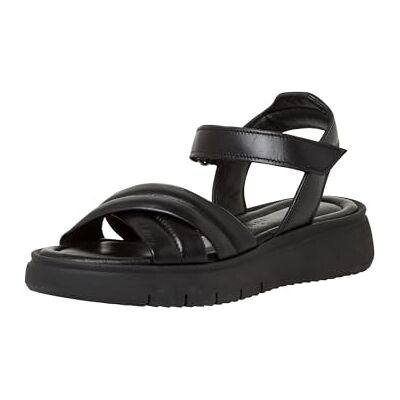 Tamaris Femme Sandale, Cuir Noir, 39 EU - Publicité Tamaris Femme Sandale, Cuir Noir, 39 EU - Publicité