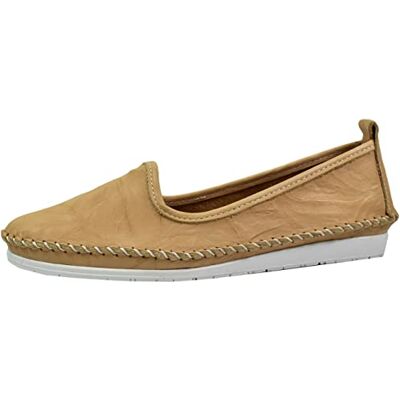 Andrea Conti Mocassins pour Femme 0027449, Pointure:40 EU, La Couleur:Beige - Publicité Andrea Conti Mocassins pour Femme 0027449, Pointure:40 EU, La Couleur:Beige - Publicité