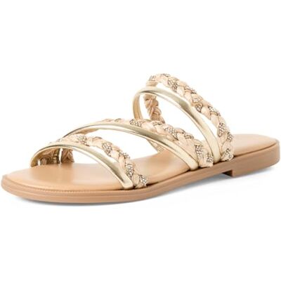 Marco Tozzi Sandale Femme Semelle intérieure Feel Me Souple Tendance, Beige (Nature Comb), 36 EU - Publicité Marco Tozzi Sandale Femme Semelle intérieure Feel Me Souple Tendance, Beige (Nature Comb), 36 EU - Publicité