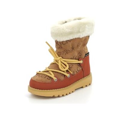 Kickers Kickneosnow Kid, Boots Fille, Camel Rouille, 30 - Publicité Kickers Kickneosnow Kid, Boots Fille, Camel Rouille, 30 - Publicité