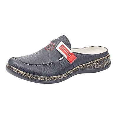 Rieker , Sabots Femme, Bleu (Navy/Rosso 15), 36 EU - Publicité Rieker , Sabots Femme, Bleu (Navy/Rosso 15), 36 EU - Publicité