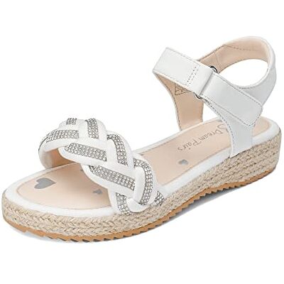 DREAM PAIRS Kids Sandales Plates pour Filles Confortables Sandale d'été Mignonne et Elégante pour Enfants Pratique,Size 30,Blanc,SDSD2303K - Publicité DREAM PAIRS Kids Sandales Plates pour Filles Confortables Sandale d'été Mignonne et Elégante pour Enfants Pratique,Size 30,Blanc,SDSD2303K - Publicité