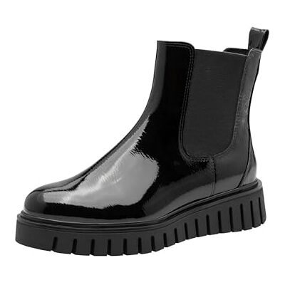 MARCO TOZZI Bottines Chelsea pour femme Noir Brevet Taille 38 EU, Imprimé noir, 38 EU - Publicité MARCO TOZZI Bottines Chelsea pour femme Noir Brevet Taille 38 EU, Imprimé noir, 38 EU - Publicité