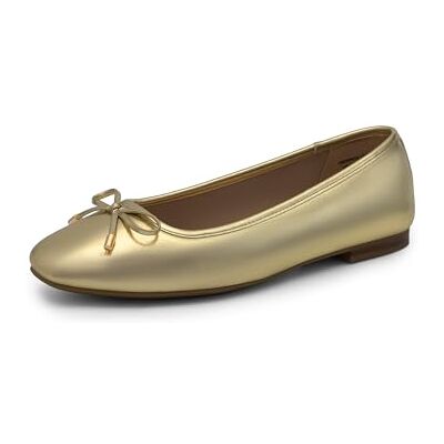 DREAM PAIRS Ballerines Femme Elégantes Chaussures Plates à Bout Carré pour Femmes Confortable et Durable,Size 41.5,Or,DWUMFA2517 - Publicité DREAM PAIRS Ballerines Femme Elégantes Chaussures Plates à Bout Carré pour Femmes Confortable et Durable,Size 41.5,Or,DWUMFA2517 - Publicité