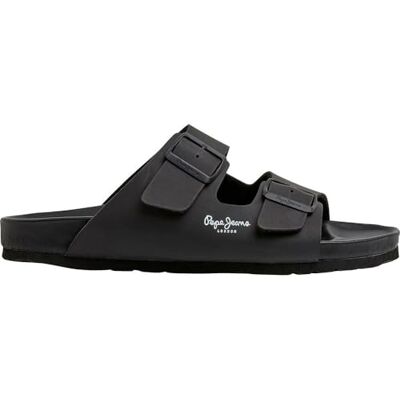 Pepe Jeans Sandales Doubles anatomiques Roya Noir - Publicité Pepe Jeans Sandales Doubles anatomiques Roya Noir - Publicité
