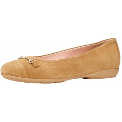 Geox Femme D Annytah A Ballet Flat, Cognac, 42 EU - Publicité Geox Femme D Annytah A Ballet Flat, Cognac, 42 EU - Publicité