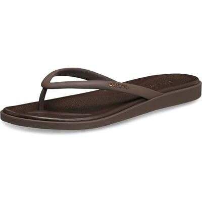 Crocs Miami Matte Round Toe Flip, Tongs Femme, Caf, 34 EU - Publicité Crocs Miami Matte Round Toe Flip, Tongs Femme, Caf, 34 EU - Publicité