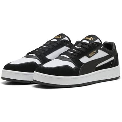 Puma Sneakers en Daim Court Classic Unisexe 42, White Black Gold - Publicité Puma Sneakers en Daim Court Classic Unisexe 42, White Black Gold - Publicité