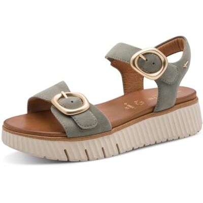 Tamaris Sandales compensées confortables pour femme Sandales compensées réglables Daim 39 EU - Publicité Tamaris Sandales compensées confortables pour femme Sandales compensées réglables Daim 39 EU - Publicité