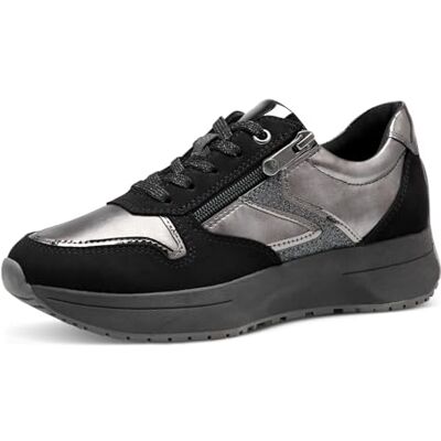 MARCO TOZZI Baskets à Lacets pour Femme , Peigne Noir, 36 EU - Publicité MARCO TOZZI Baskets à Lacets pour Femme , Peigne Noir, 36 EU - Publicité