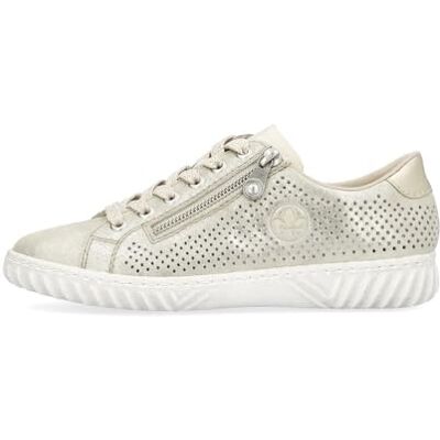 Rieker, N0901, Femme Lacets_Derbies Platine métallisé 36 EU - Publicité Rieker, N0901, Femme Lacets_Derbies Platine métallisé 36 EU - Publicité