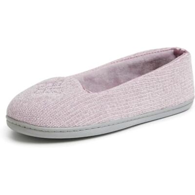 Dearfoams Femme Rebecca Chenille Closed Back Mocassin, Prune givrée, Medium Large - Publicité Dearfoams Femme Rebecca Chenille Closed Back Mocassin, Prune givrée, Medium Large - Publicité