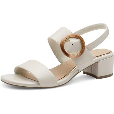 MARCO TOZZI Femme Sandale mit Absatz Talon, crème, 37 EU - Publicité MARCO TOZZI Femme Sandale mit Absatz Talon, crème, 37 EU - Publicité