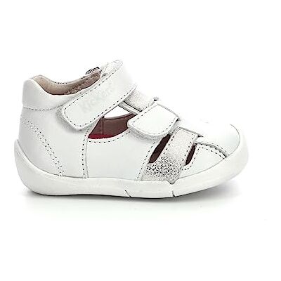 Kickers Wasabou, Sandales Mixte, Blanc, 24 - Publicité Kickers Wasabou, Sandales Mixte, Blanc, 24 - Publicité