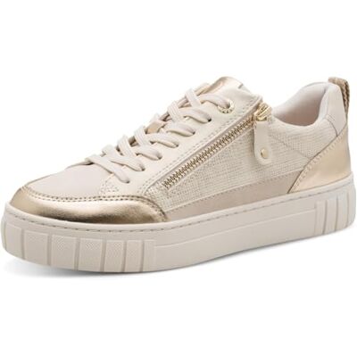 MARCO TOZZI Baskets Femme Semelle intérieure Amovible Feel Me Douce Doublure Douce Moderne, Beige (Dune MET.Comb), 38 EU - Publicité MARCO TOZZI Baskets Femme Semelle intérieure Amovible Feel Me Douce Doublure Douce Moderne, Beige (Dune MET.Comb), 38 EU - Publicité