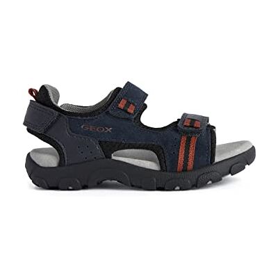 Geox Garçon Jr Sandal Strada A Sandales, Navy/Dk Red, 26 EU - Publicité Geox Garçon Jr Sandal Strada A Sandales, Navy/Dk Red, 26 EU - Publicité
