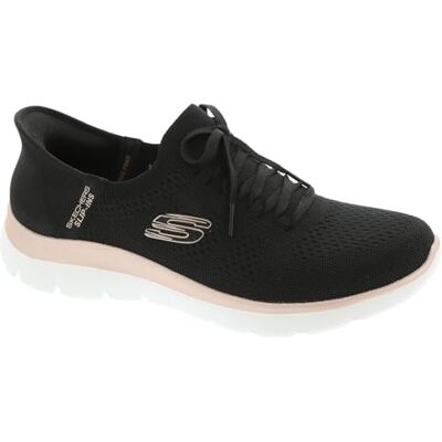Skechers Summits Night Chic Baskets à Enfiler Mains Libres pour Femme, Noir = Noir/Or Rose, 39 EU - Publicité Skechers Summits Night Chic Baskets à Enfiler Mains Libres pour Femme, Noir = Noir/Or Rose, 39 EU - Publicité