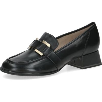 CAPRICE Mocassins Femme en Cuir à Petit Talon, Noir (Black Nappa), 38 EU - Publicité CAPRICE Mocassins Femme en Cuir à Petit Talon, Noir (Black Nappa), 38 EU - Publicité