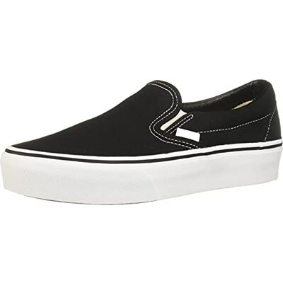Vans Classic Slip-on Platform, Baskets Enfiler Femme, Noir (Black Blk), 40 EU - Publicité Vans Classic Slip-on Platform, Baskets Enfiler Femme, Noir (Black Blk), 40 EU - Publicité