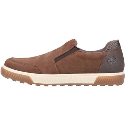 Rieker Rex Mens Casual Slip on Shoes in Brown 43 - Publicité Rieker Rex Mens Casual Slip on Shoes in Brown 43 - Publicité