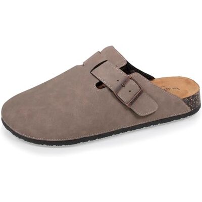 Isotoner Sabots Homme Semelle Extra-Flex, légers, Patch Talon Confort, 44, Taupe - Publicité Isotoner Sabots Homme Semelle Extra-Flex, légers, Patch Talon Confort, 44, Taupe - Publicité